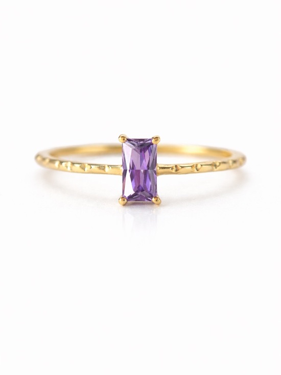 Jewelry - 925 Silver Purple Amethyst Dainty Ring